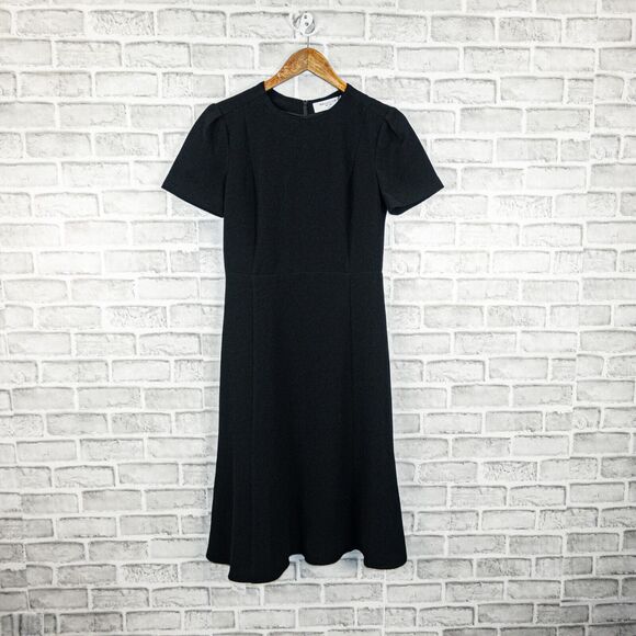 M.M. LAFLEUR Women's The Inez Dress in Black textured Flared skirt sz 2 NWT $240 - Picture 13 of 13